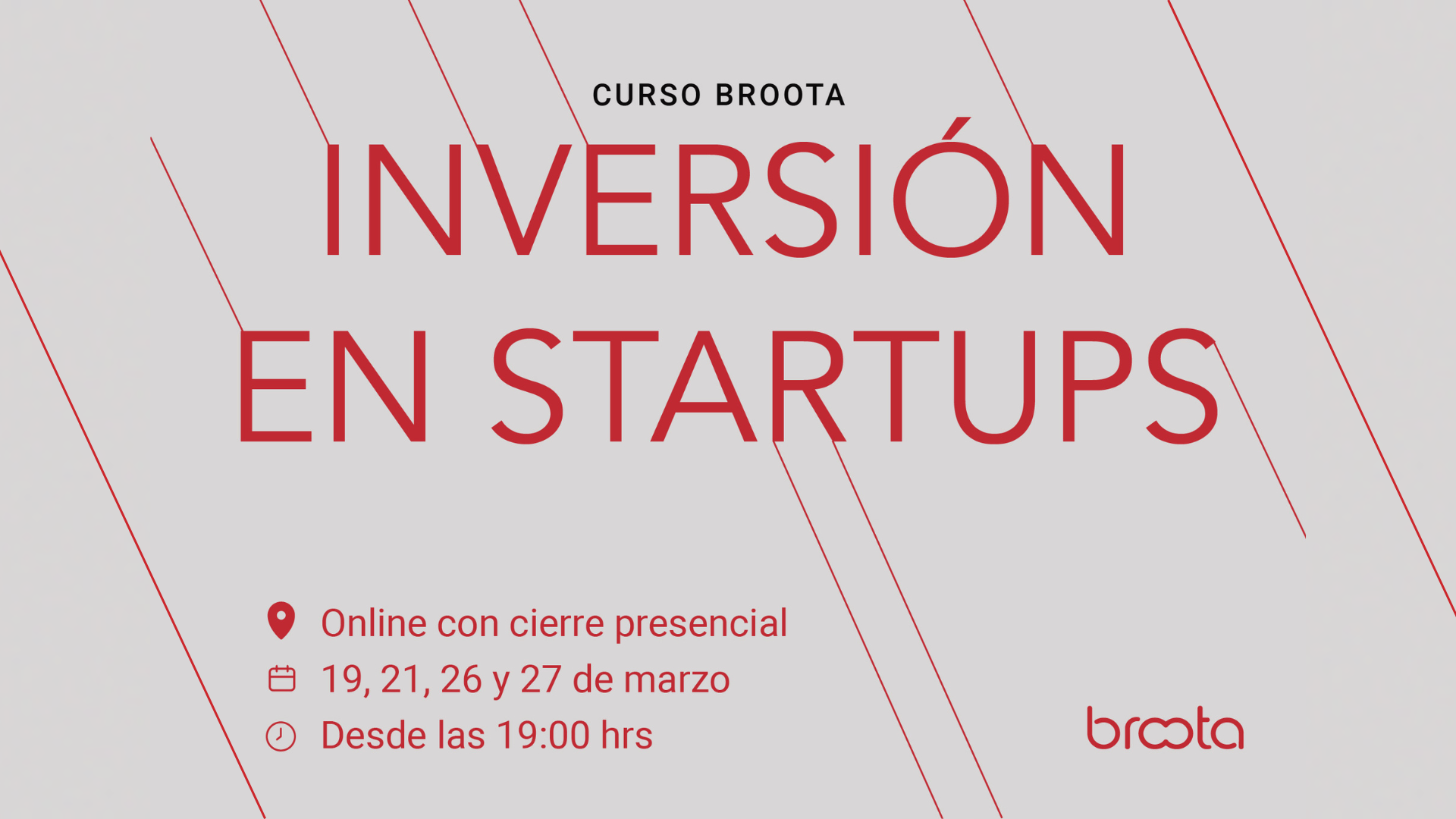 Broota crea y abre inscripciones a curso Inversión en Startups